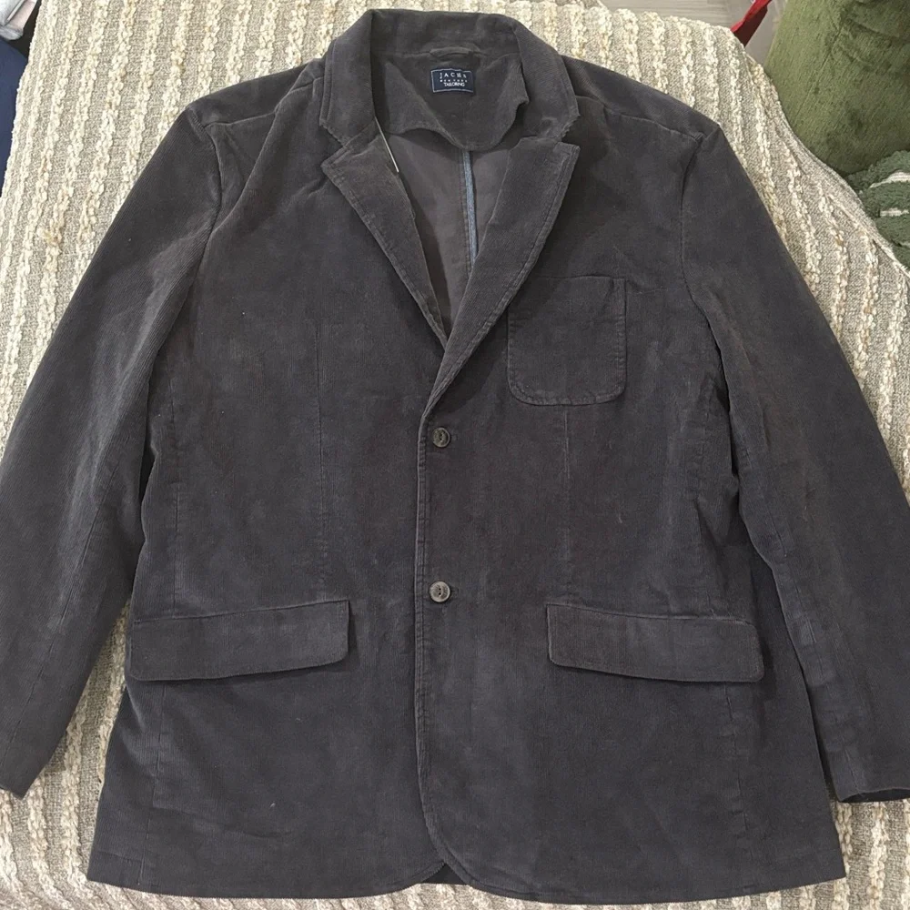 Jachs New York Gray Corduroy 2‎ Button Sport Jacket Men's Size XXL NWT